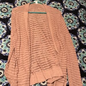 Pink/cream cardigan
